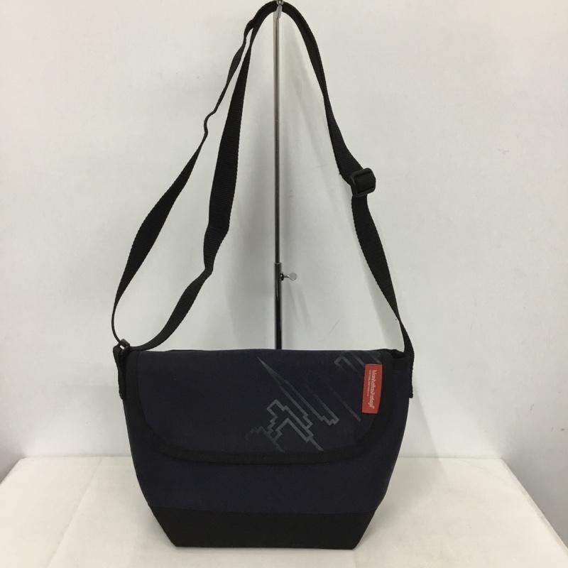 マンハッタンポーテージ Manhattan Portage ショルダーバッグ ショルダーバッグ メッセンジャーバッグ ロゴ、文字 紺 / ネイビー /  メンズ USED 古着 中古 10141654