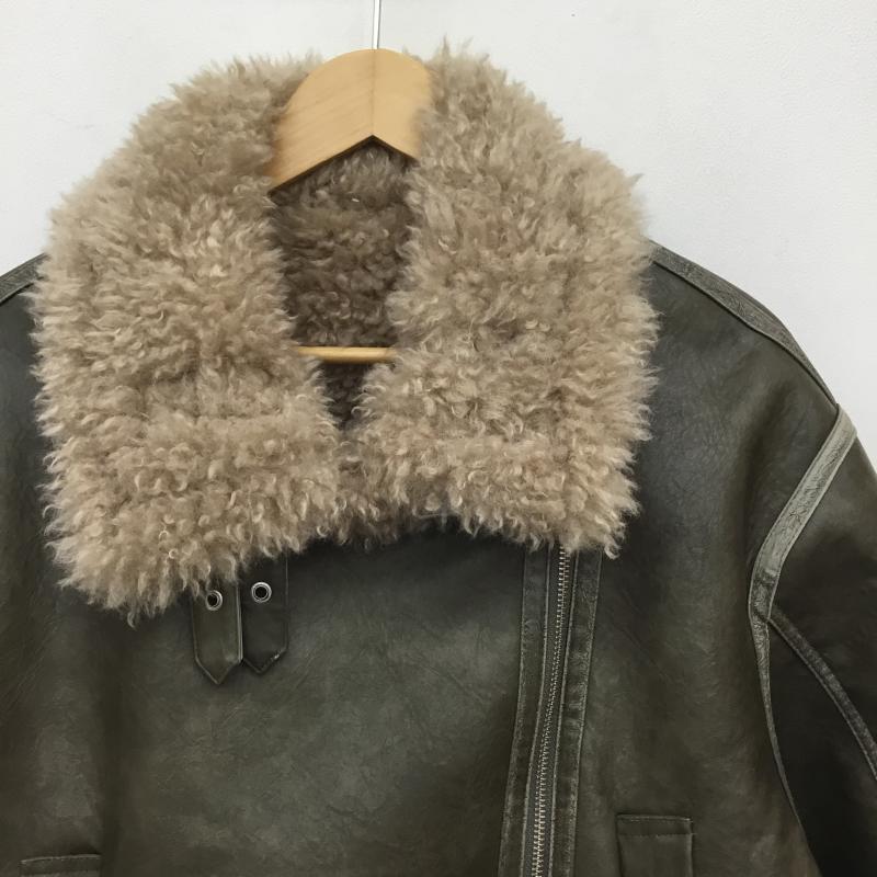 ムルーア MURUA ジャケット、上着 ジャケット、ブレザー 012450200101-03 ヴィンテージライクショートフェイクムートン FREE 無地 ダークブラウン / ダークブラウン /  レディース USED 古着 中古 10141831