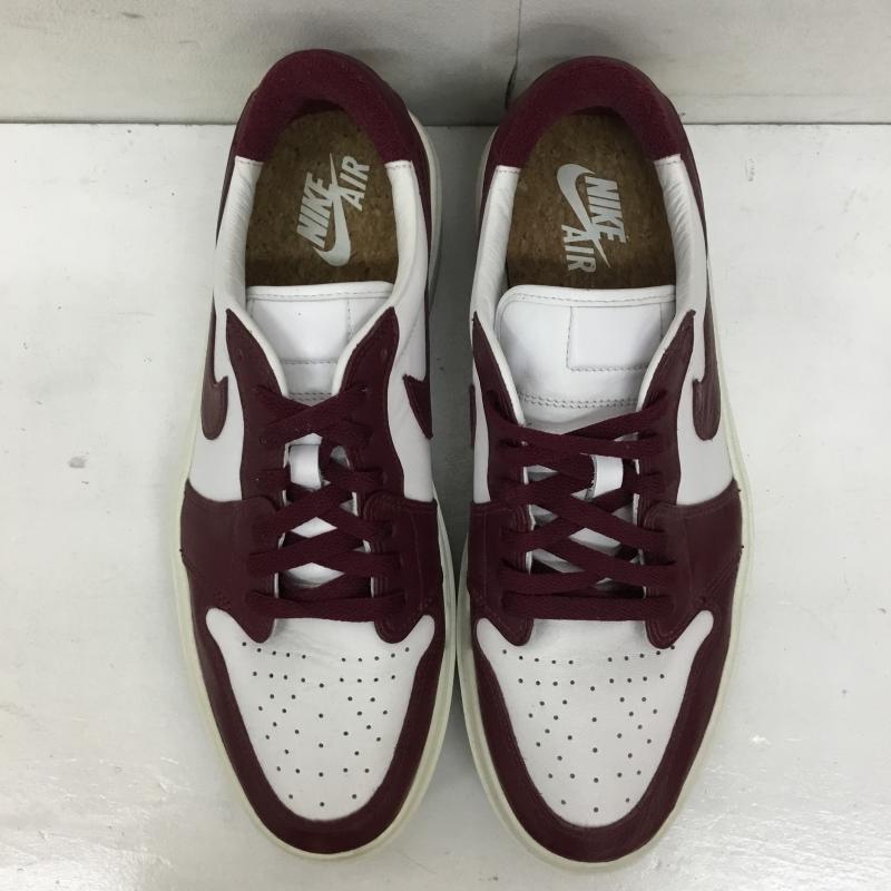 ナイキ NIKE スニーカー スニーカー DH7004-161 Women s Air Jordan 1 Elevate Low Dark Beetroot 28.5cm ロゴ、文字 白 / ホワイト / X ボルドー / ボルドー /  メンズ USED 古着 中古 10138522
