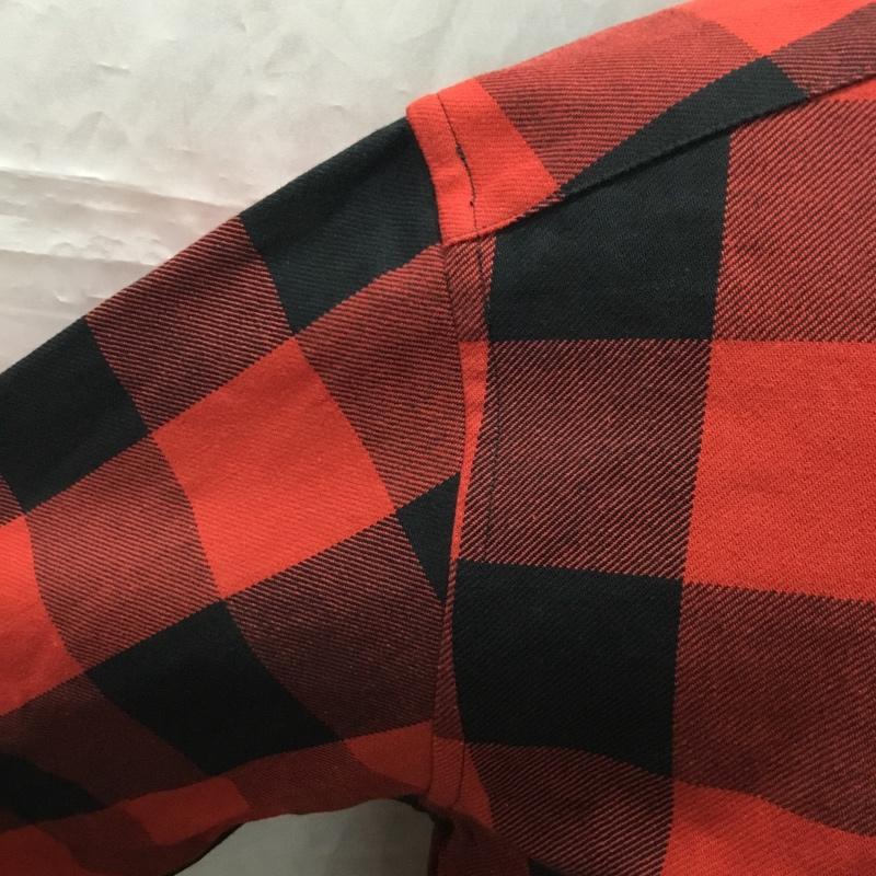 イーハトーブ IHATOV シャツ、ブラウス 長袖 la-s004-tma001 CHARVETSHIRT 長袖シャツ カラーシャツ ポケットシャツ チェックシャツ S チェック 黒 / ブラック / X 赤 / レッド /  メンズ USED 古着 中古 10112333