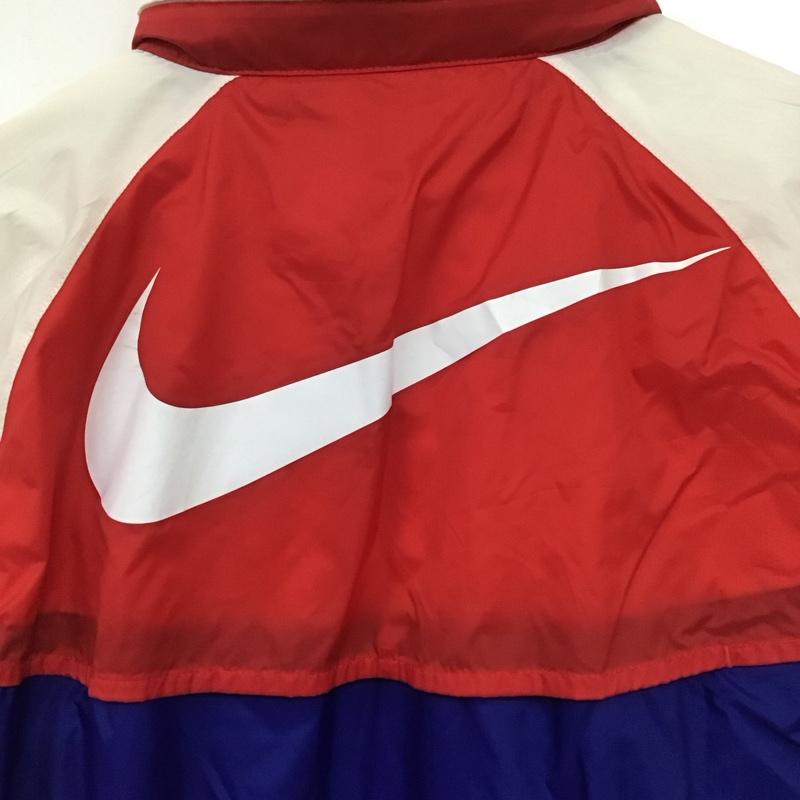 ナイキ NIKE ジャケット、上着 ジャンパー、ブルゾン ar2210-438 ウィンドランナージャケット ナイロンジャケット ジップアップジャケット L ロゴ、文字 白 / ホワイト / X 赤 / レッド / X 青 / ブルー /  メンズ USED 古着 中古 10140553