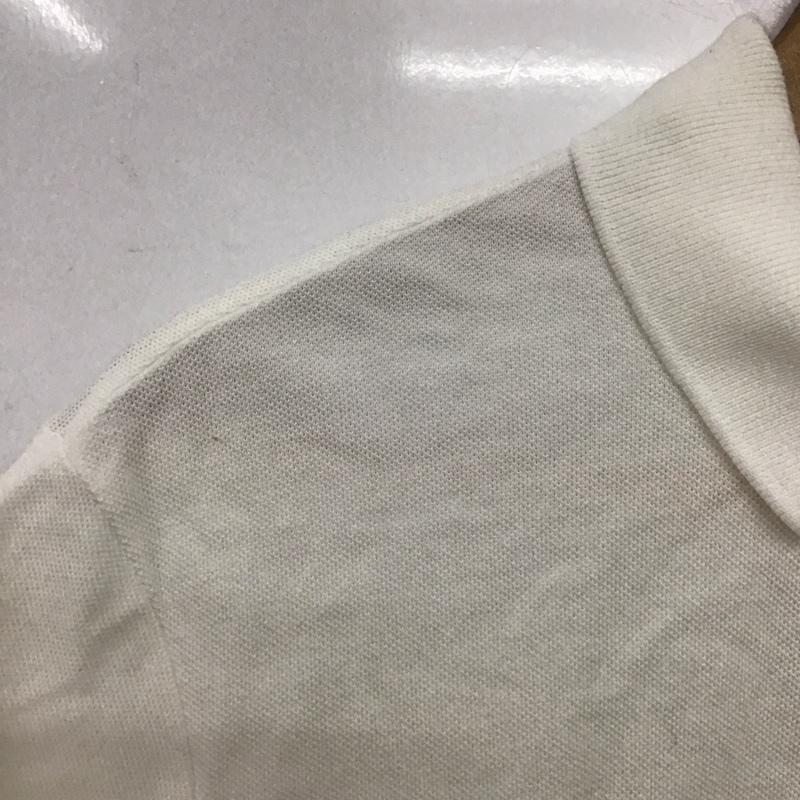 ラコステ LACOSTE ポロシャツ 半袖 5 ロゴ、文字 白 / ホワイト /  メンズ USED 古着 中古 10148248