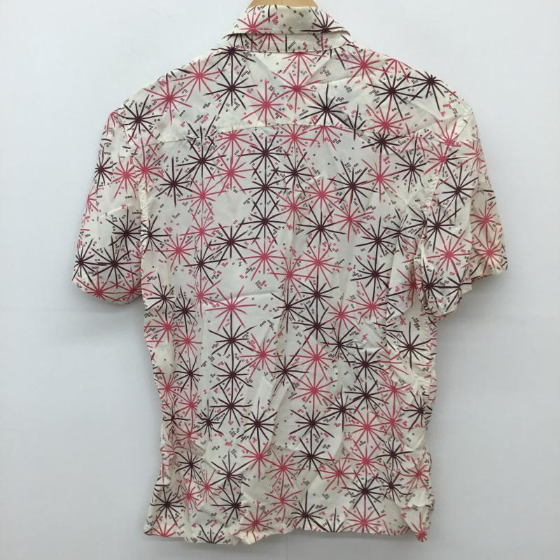 アールジェイビー R.J.B シャツ、ブラウス 半袖 38 総柄 桃 / ピンク / X 茶 / ブラウン / X ベージュ / ベージュ /  メンズ USED 古着 中古 10133480