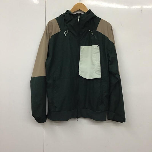 アディダス adidas ジャケット、上着 ジャケット、ブレザー hn9040 ウインドブレーカージャケット ジップアップパーカージャケット アウター M ロゴ、文字 緑 / グリーン /  メンズ USED 古着 中古 10134694