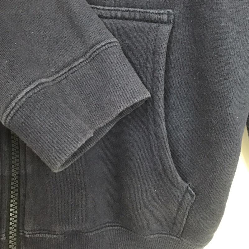 ザノースフェイス THE NORTH FACE パーカー 長袖 ジップパーカー 150cm 無地 紺 / ネイビー /  ボーイズ USED 古着 中古 10140369