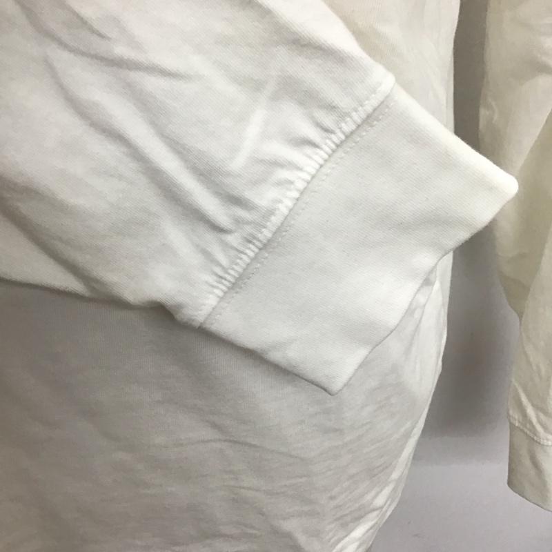 エルエルビーン L.L.Bean カットソー 長袖 長袖カットソー プリントカットソー クルーネック L ロゴ、文字 白 / ホワイト /  メンズ USED 古着 中古 10125785