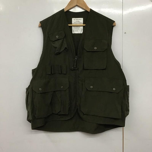 フリークスストア FREAK S STORE ベスト ベスト ジップアップベスト ミリタリーベスト L 無地 カーキ / カーキ /  メンズ USED 古着 中古 10140713