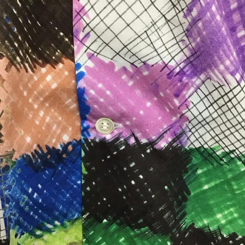 ニコアンド niko and... シャツ、ブラウス 半袖 X223ZA02AD TSUMORI CHISATO 開襟シャツ L 総柄 マルチカラー / マルチカラー /  メンズ USED 古着 中古 10111561