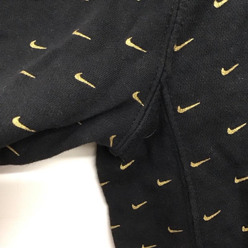 ナイキ NIKE パーカー 長袖 cj5406-010 フリーススウッシュAOPプルオーバーフーディ スウェット M ロゴ、文字 黒 / ブラック /  メンズ USED 古着 中古 10142571