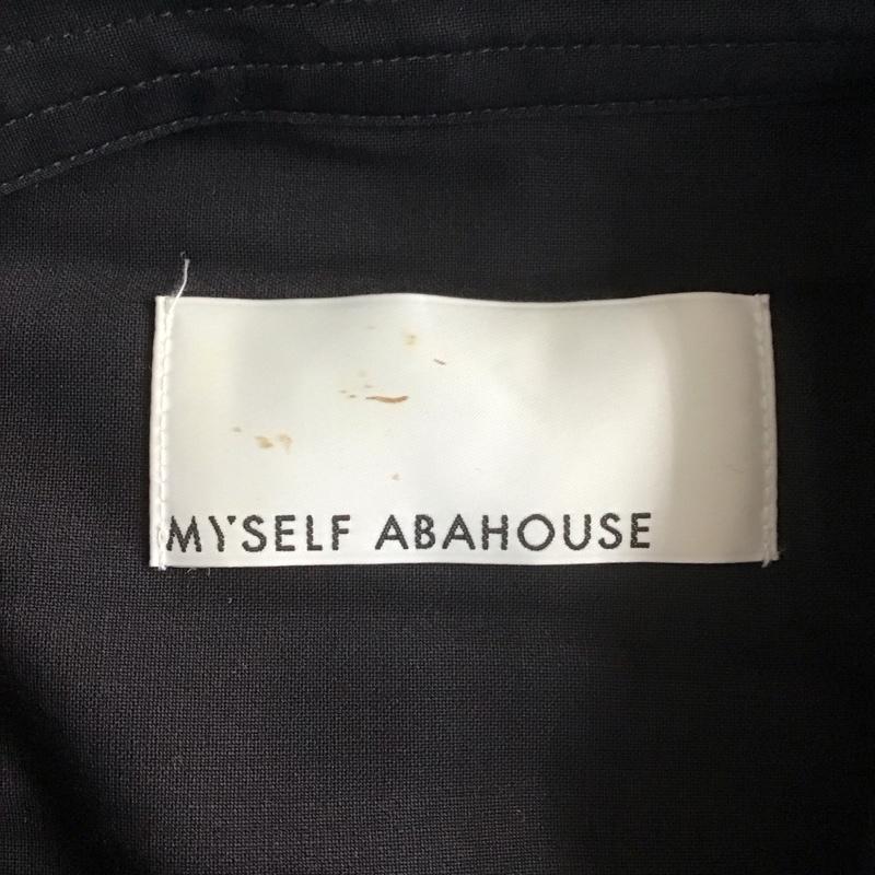 アバハウス ABAHOUSE シャツ、ブラウス 長袖 長袖シャツパーカー カジュアルシャツ 長袖シャツ アウター L 無地 黒 / ブラック /  メンズ USED 古着 中古 10107784