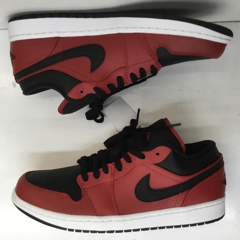 ナイキ NIKE スニーカー スニーカー AIR JORDAN 1 LOW エア ジョーダン 1 ロー ジムレッド 553558-605 タグ付 28.5cm ロゴ、文字 黒 / ブラック / X 赤 / レッド /  メンズ USED 古着 中古 10107075