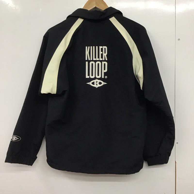 キラーループ KILLERLOOP ジャケット、上着 ジャケット、ブレザー ジップアップジャケット ナイロンジャケット アウター XS ロゴ、文字 紺 / ネイビー /  メンズ USED 古着 中古 10145053