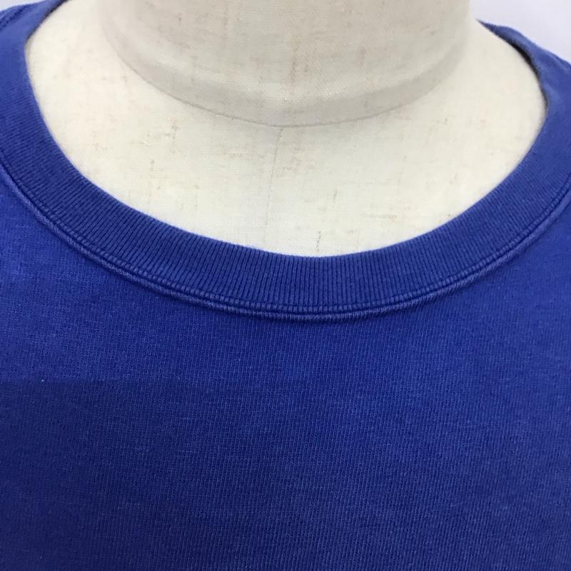 アーサスベイプ URSUS BAPE Tシャツ 半袖 半袖カットソー プリントTシャツ クルーネックカットソー L ロゴ、文字 青 / ブルー /  メンズ USED 古着 中古 10123774