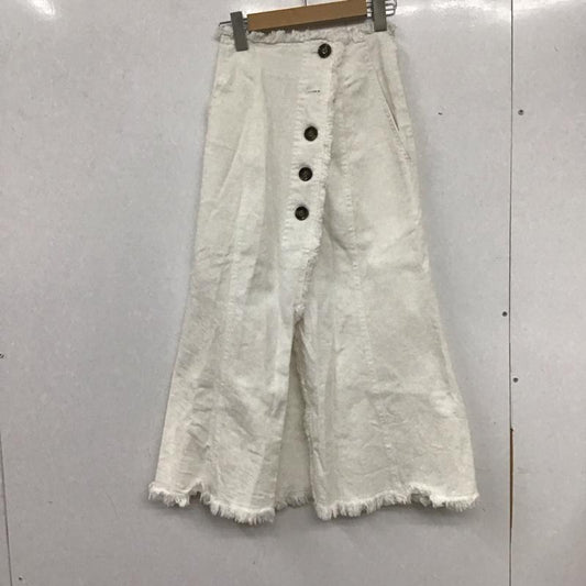 アズールバイマウジー AZUL BY MOUSSY スカート ロングスカート 250fsb31-258d ASYMMETRYBUTTONSLITSKIRT ロングスカート S 無地 白 / ホワイト /  レディース USED 古着 中古 10136108