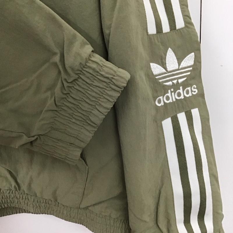 アディダス adidas ジャケット、上着 ジャンパー、ブルゾン h41390 ロックアップトラックトップトレフォイル ジップアップジャケット 0 ロゴ、文字 カーキ / カーキ /  メンズ USED 古着 中古 10148007