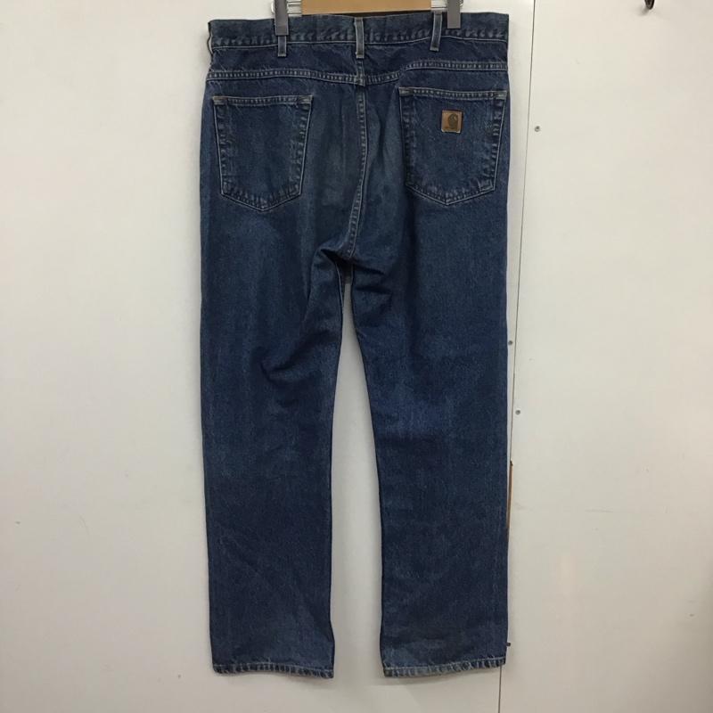 カーハート Carhartt パンツ デニム、ジーンズ デニムパンツ ワイドパンツ カジュアルパンツ ストレッチパンツ 無地 インディゴ / インディゴ /  メンズ USED 古着 中古 10141965