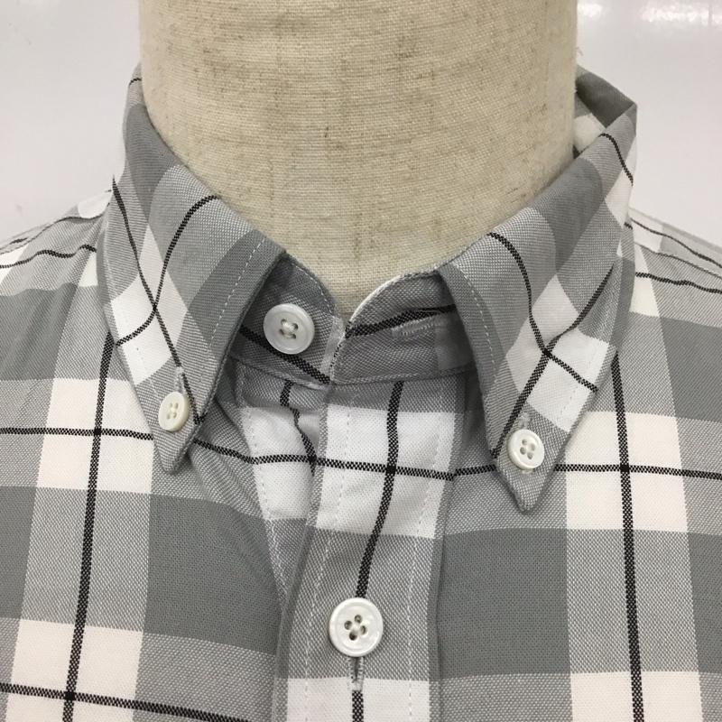 サタデーズサーフニューヨークシティー SATURDAYS SURF NYC シャツ、ブラウス 半袖 ボタンダウン 胸ポケット XS チェック 白 / ホワイト / X 灰 / グレー / X 黒 / ブラック /  メンズ USED 古着 中古 10113086