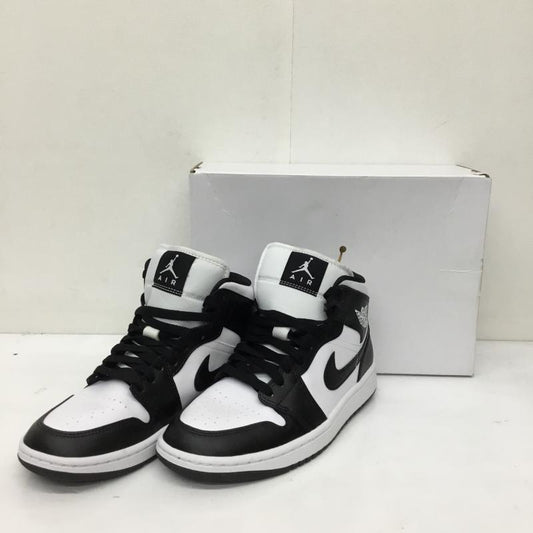 ナイキ NIKE スニーカー スニーカー DV0991-101 Jordan Air Jordan 1 Mid 24.5cm ロゴ、文字 白 / ホワイト / X 黒 / ブラック /  レディース USED 古着 中古 10138276
