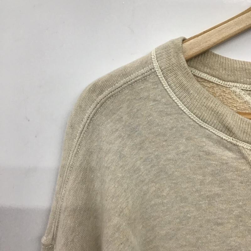 ウエアハウス WAREHOUSE トレーナー 長袖 長袖トレーナー スウェット クルーネック プルオーバー 44 無地 ベージュ / ベージュ /  メンズ USED 古着 中古 10144864