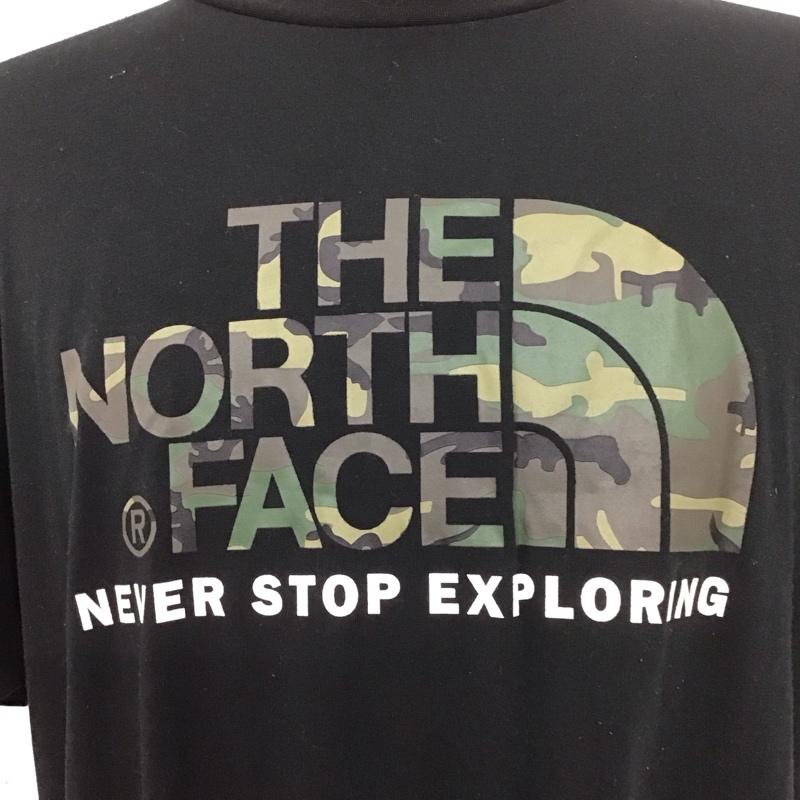 ザノースフェイス THE NORTH FACE Tシャツ 半袖 nt31622 トレッキング半袖Tシャツ 半袖カットソー プリントTシャツ XL ロゴ、文字 黒 / ブラック /  メンズ USED 古着 中古 10127310