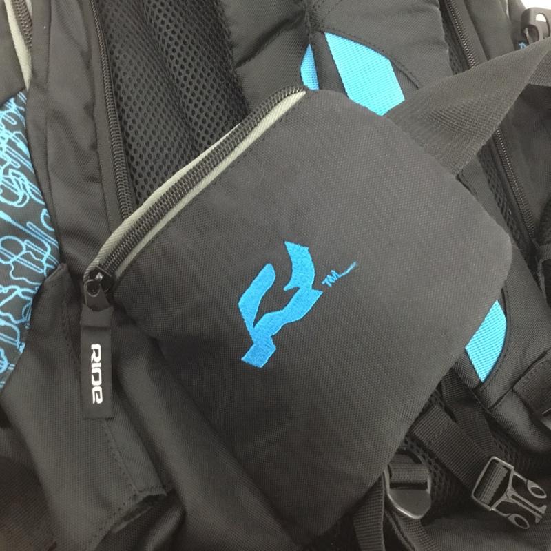 古着 USED リュックサック、デイパック リュックサック、デイバッグ RIDE snowboards ロゴ、文字 黒 / ブラック /  メンズ USED 古着 中古 10140038