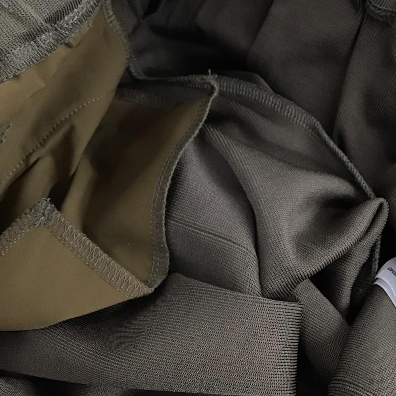 スローバイスライ THROW by SLY ボトムス ボトムス 030ES081-3040 TEXTURE CUT BELL BOTTOM ベルボトム フレア 1 無地 カーキ / カーキ /  レディース USED 古着 中古 10120138