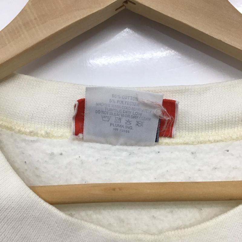 古着 USED トレーナー 長袖 長袖トレーナー スウェット クルーネック プルオーバー XL ロゴ、文字 白 / ホワイト /  メンズ USED 古着 中古 10146950