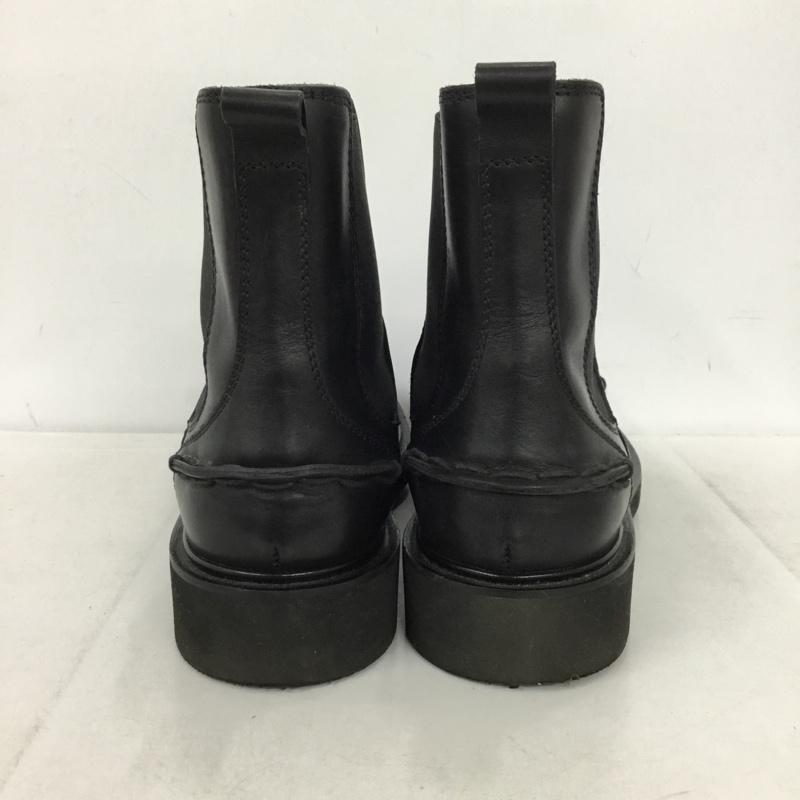 トッズ TOD S ブーツ ショートブーツ サイドゴア 81/2 箱有 ロゴ、文字 黒 / ブラック /  メンズ USED 古着 中古 10147760