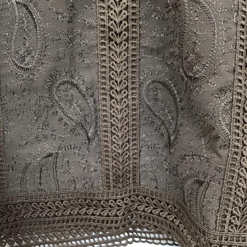 ページボーイ PAGEBOY シャツ、ブラウス 長袖 長袖シャツ 総柄シャツ ノーカラーシャツ FREE 総柄 茶 / ブラウン /  レディース USED 古着 中古 10128744