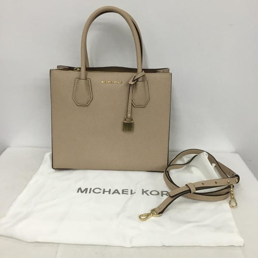 マイケルコース MICHAEL KORS ハンドバッグ ハンドバッグ 30F6GM9T2L 2WAY ショルダーバッグ スクエアバッグ ロゴ、文字 桃 / ピンク /  レディース USED 古着 中古 10133304