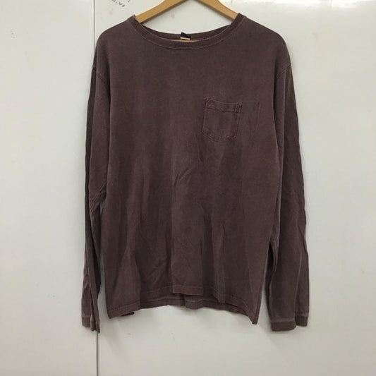 グッドオン Good On カットソー 長袖 長袖カットソー 無地カットソー クルーネック L 無地 紫 / パープル /  メンズ USED 古着 中古 10129048