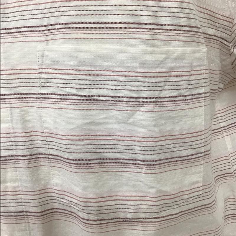 チャップスラルフローレン CHAPSRALPHLAUREN シャツ、ブラウス 半袖 1525-3832 コットン リネン 綿麻 M ボーダー柄 マルチカラー / マルチカラー /  メンズ USED 古着 中古 10116787