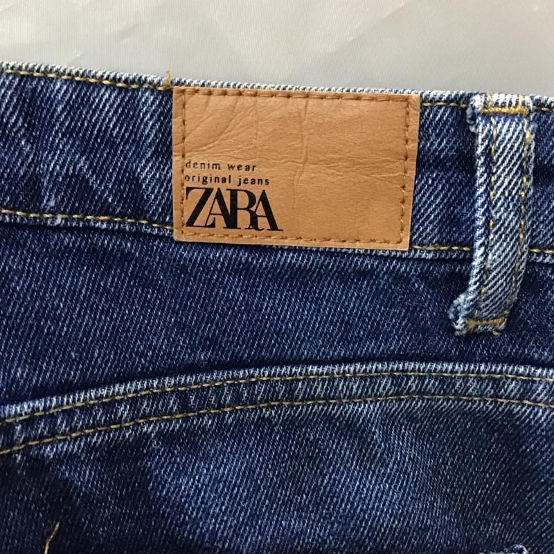 ザラ ZARA パンツ デニム、ジーンズ 6147 159 405 ワイド 無地 青 / ブルー /  レディース USED 古着 中古 10118505