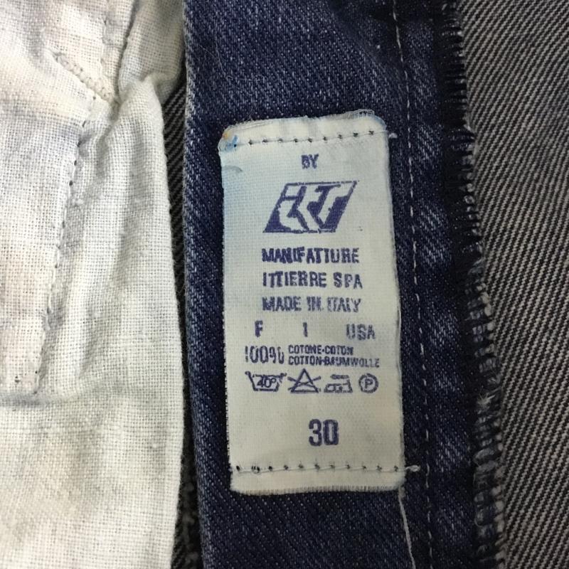 ヴェルサーチジーンズクチュール VERSACE JEANS COUTURE パンツ デニム、ジーンズ デニムパンツ ストレートパンツ スリムパンツ カジュアルパンツ 30インチ 無地 インディゴ / インディゴ /  メンズ USED 古着 中古 10120672