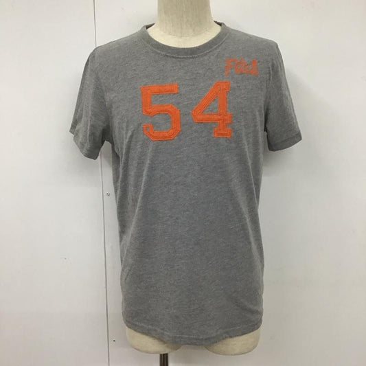 アバクロンビーアンドフィッチ ABERCROMBIE&FITCH Tシャツ 半袖 半袖カットソー 刺繍Tシャツ クルーネックカットソー M ロゴ、文字 灰 / グレー /  メンズ USED 古着 中古 10107253