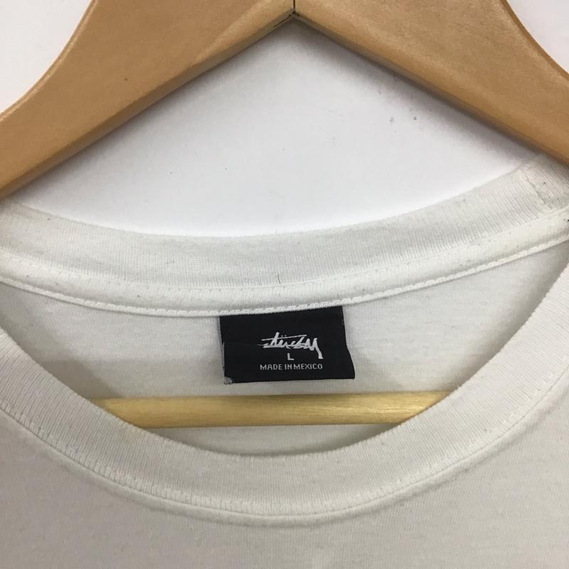 ステューシー STUSSY Tシャツ 半袖 半袖カットソー プリントTシャツ クルーネックカットソー bobmarley L プリント 白 / ホワイト /  メンズ USED 古着 中古 10133106