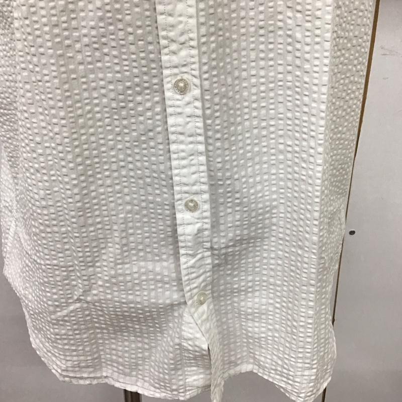 ランズエンド LANDS END シャツ、ブラウス 半袖 L 無地 白 / ホワイト /  メンズ USED 古着 中古 10128308