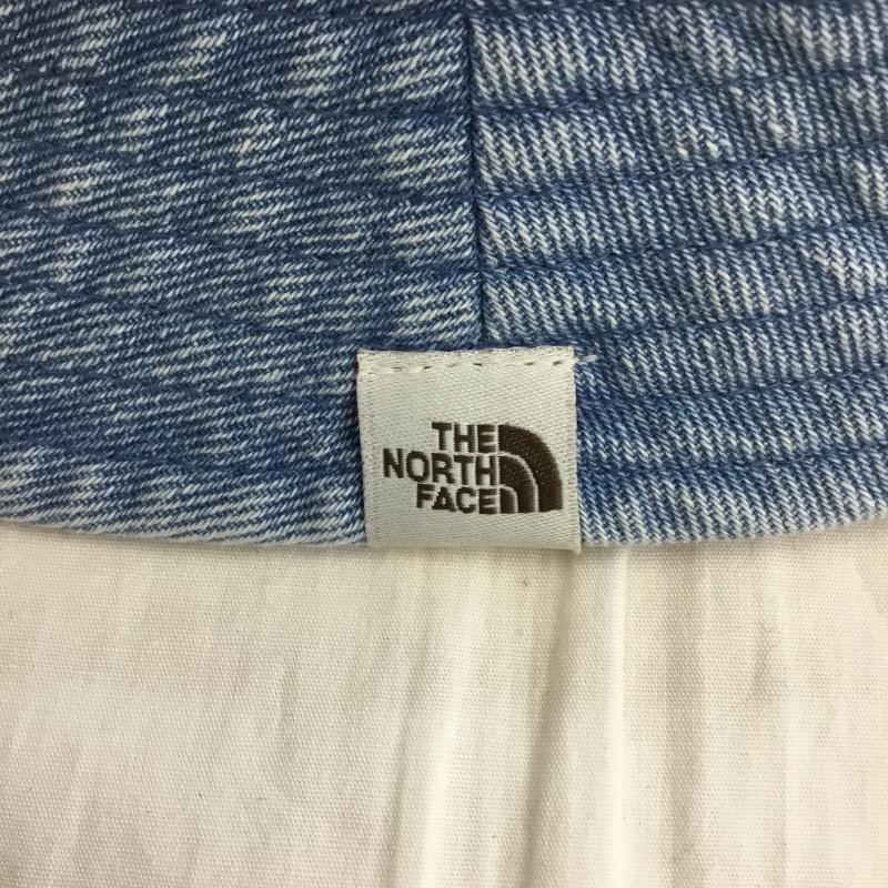 ザノースフェイス THE NORTH FACE 帽子 ハット デニム生地　バケットハット　NE3HQ00M FREE ロゴ、文字 青 / ブルー /  メンズ USED 古着 中古 10135650