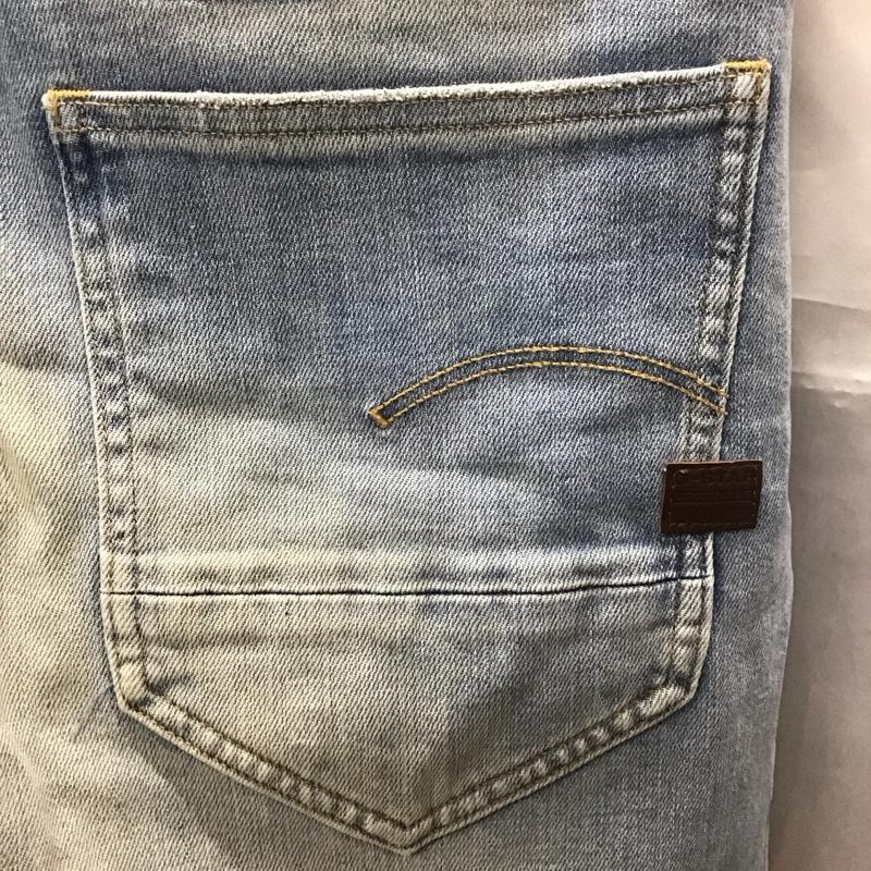ジースターロゥ G-STAR RAW パンツ デニム、ジーンズ デニムパンツ ストレートパンツ ワイドパンツ カジュアルパンツ 34 無地 インディゴ / インディゴ /  メンズ USED 古着 中古 10113593