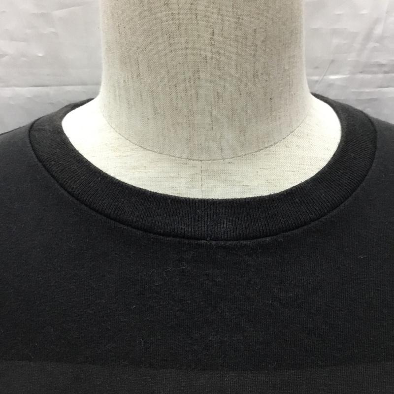 ステューシー STUSSY Tシャツ 半袖 ワールドツアーロゴ フラワープリント M ロゴ、文字 黒 / ブラック /  メンズ USED 古着 中古 10119172