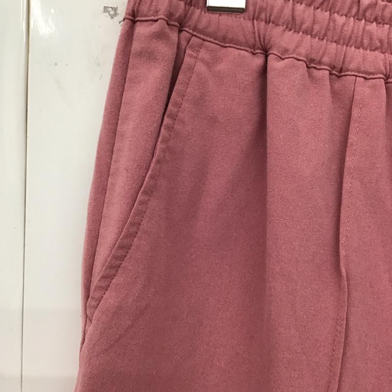 ニコアンド niko and... パンツ スラックス L 無地 桃 / ピンク /  レディース USED 古着 中古 10129815
