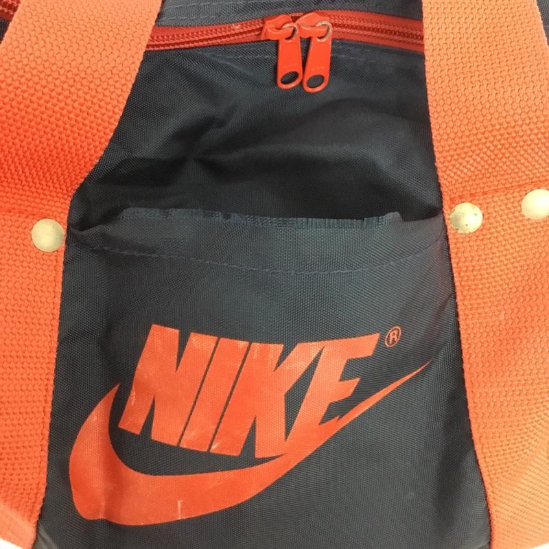 ナイキ NIKE ボストンバッグ ボストンバッグ ショルダーバッグ 2WAY ロゴ、文字 紺 / ネイビー / X 赤 / レッド /  メンズ USED 古着 中古 10150232