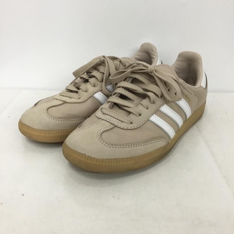 アディダス adidas スニーカー スニーカー IE6523 SAMBA OG W 24cm 24.0cm ロゴ、文字 ベージュ / ベージュ /  レディース USED 古着 中古 10141604
