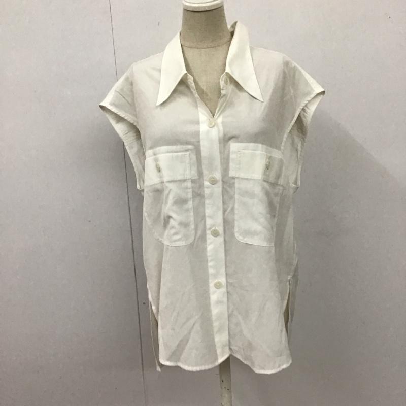 マウジー MOUSSY ベスト ベスト 010GA230-6060 BACK OPEN SHIRT VEST ノースリーブシャツ FREE 無地 白 / ホワイト /  レディース USED 古着 中古 10122567