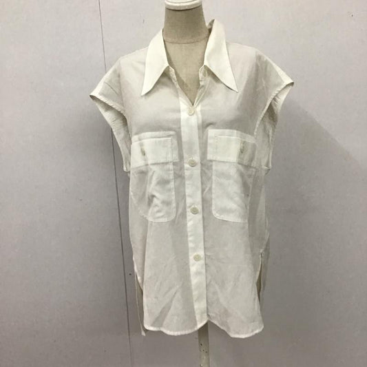 マウジー MOUSSY ベスト ベスト 010GA230-6060 BACK OPEN SHIRT VEST ノースリーブシャツ FREE 無地 白 / ホワイト /  レディース USED 古着 中古 10122567