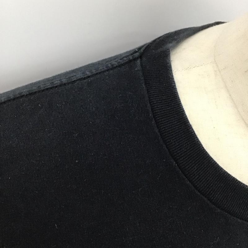 アベイシングエイプ A BATHING APE Tシャツ 半袖 半袖カットソー プリントTシャツ クルーネックカットソー L ロゴ、文字 黒 / ブラック /  メンズ USED 古着 中古 10125501