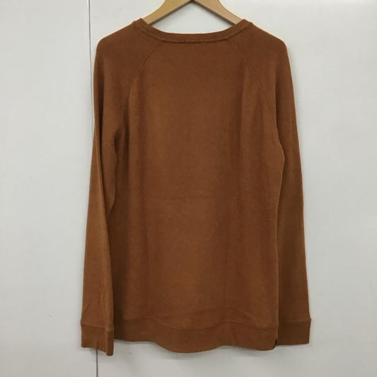 デンハム DENHAM ニット、セーター 長袖 長袖ニットカットソー クルーネック セーター 無地 茶 / ブラウン /  メンズ USED 古着 中古 10130550