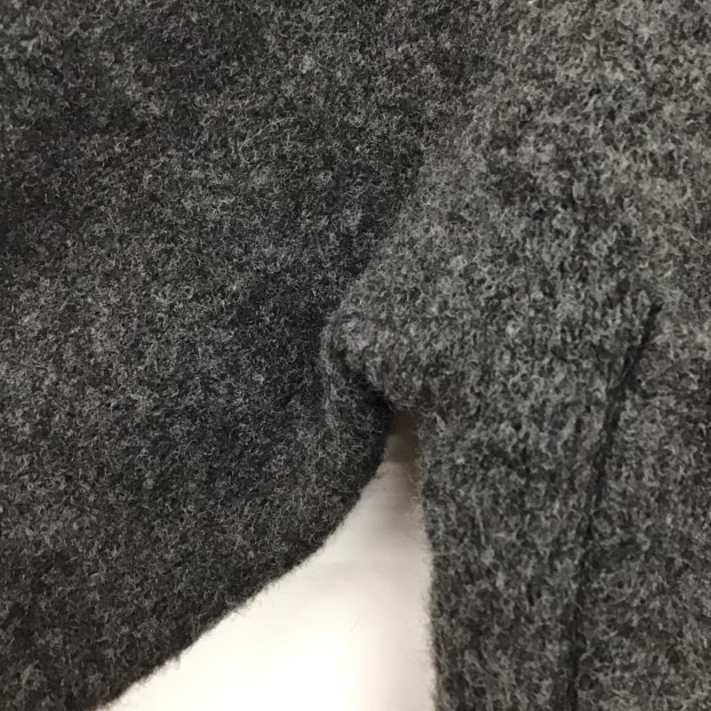 ザラ ZARA カーディガン 長袖 5536 153 807 クルーネック ショート丈 クロップド丈 XS 無地 ダークグレー / ダークグレー /  レディース USED 古着 中古 10143790