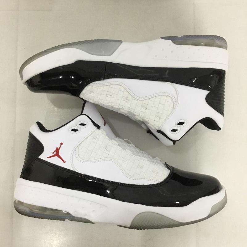 ナイキ NIKE スニーカー スニーカー CK6636-102 JORDAN MAX AURA 2 26.5cm 26.5cm ワンポイント 白 / ホワイト / X 黒 / ブラック /  メンズ USED 古着 中古 10142828