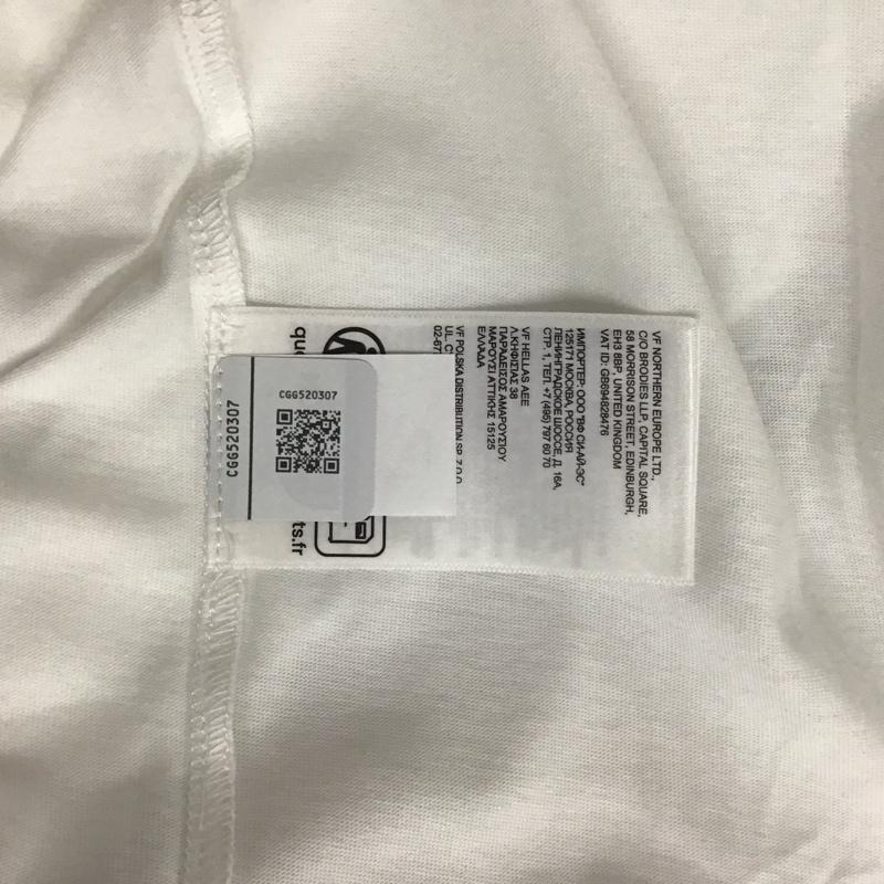 ザノースフェイス THE NORTH FACE Tシャツ 半袖 NF0A87NPJK3 L ロゴ、文字 X プリント 白 / ホワイト / X 赤 / レッド /  メンズ USED 古着 中古 10132535